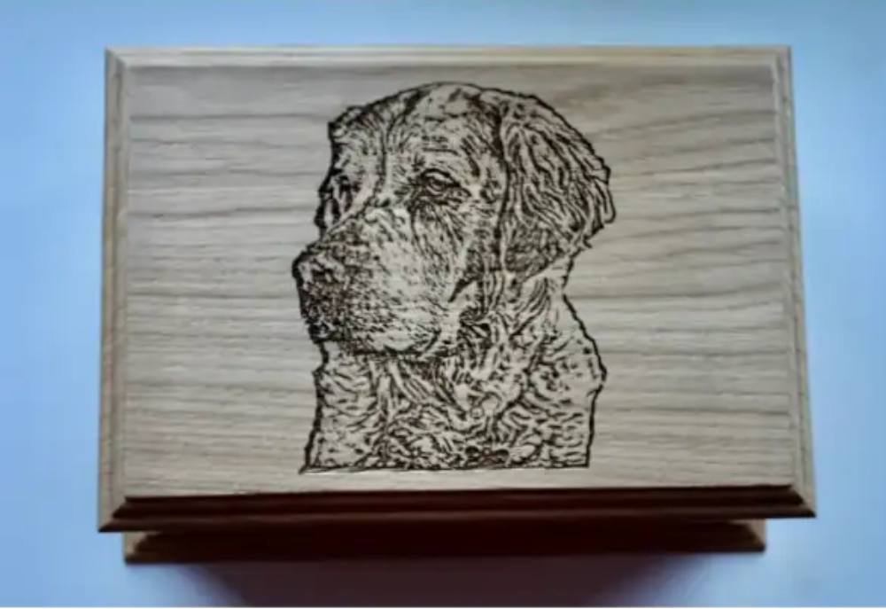Engraved Pet Urns - Laser Engraved Casket - Companions Haven